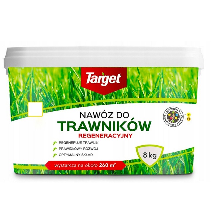 NAWÓZ WIOSENNY DO TRAWNIKÓW REGENERUJE TARGET 8 KG
