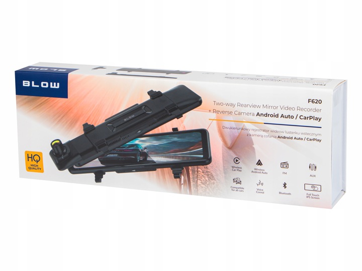 REJESTRATOR LUSTERKO CARPLAY ANDROID AUTO KAMERA COFANIA 2K QHD DVR 10,88"