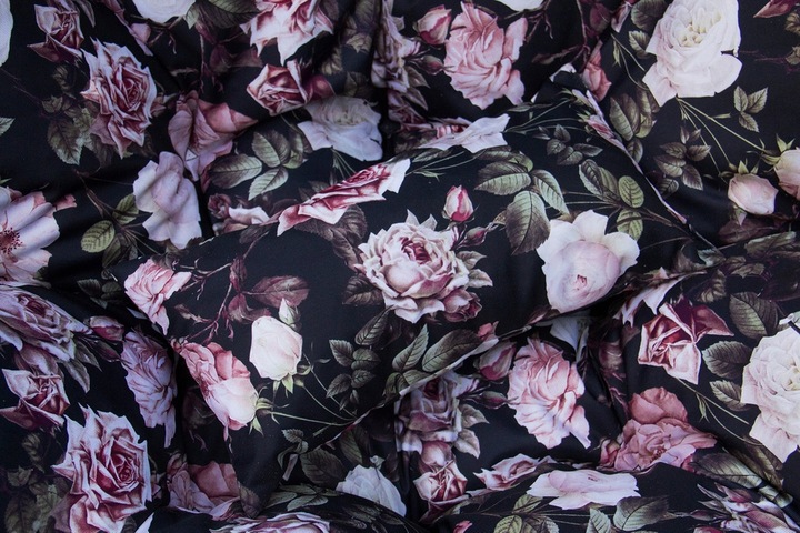 Poduszka na kokon wiszący fotel PREMIUM - róże