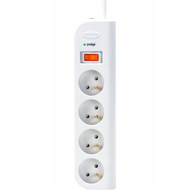 Belkin - Listwa antyprzepięciowa 238J, 4x AC EU z kablem 1 m, do 238 dżuli