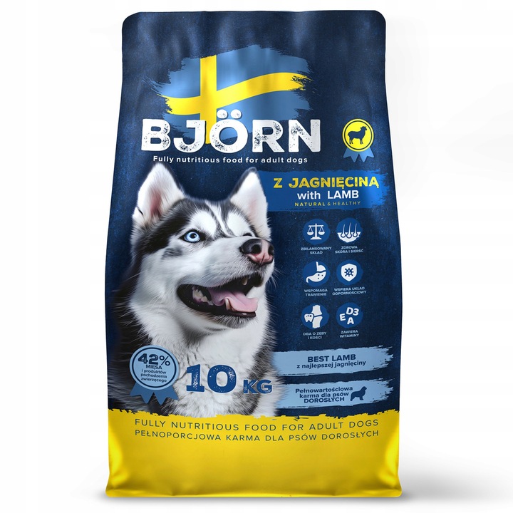 SUCHA KARMA DLA PSA BJORN RÓŻNE SMAKI MIX SMAKÓW 20KG