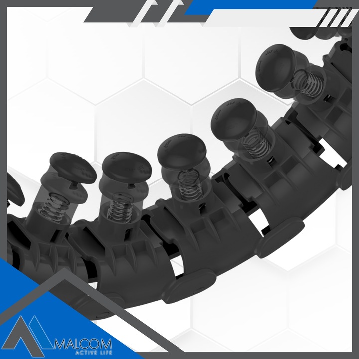 HULA HOP ODCHUDZAJĄCE Z OBCIĄZENIEM WYPUSTKI MASAŻER METALOWE ŁOŻYSKA SMART