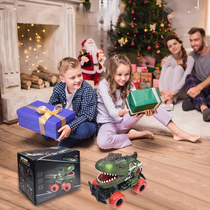 AUTO ZDALNIE STEROWANE SAMOCHÓD DINOZAUR RC LED