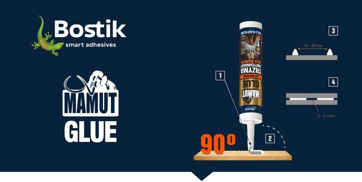 KLEJ MONTAŻOWY UNIWERSALNY SUPERMOCNY MAMUT Glue