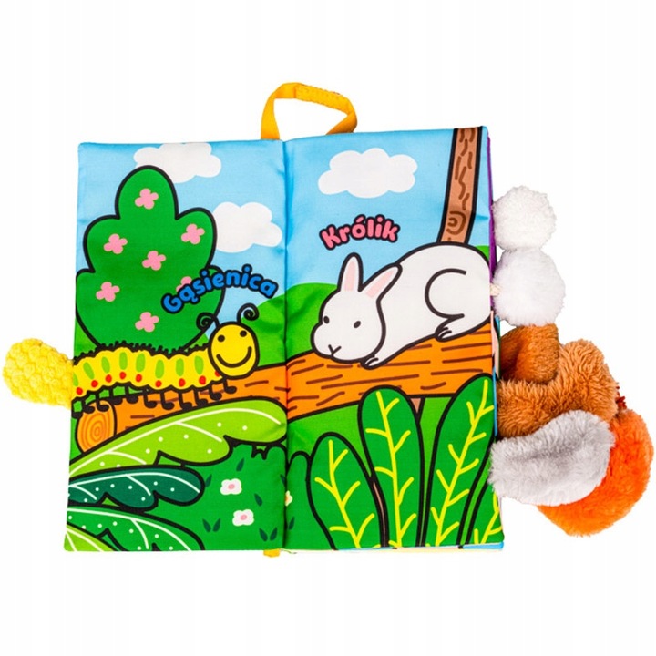 PUCHATE ZWIERZAKI BALIBAZOO JOLLY BABY KSIĄŻECZKA SENSORYCZNA DLA NIEMOWLĄT