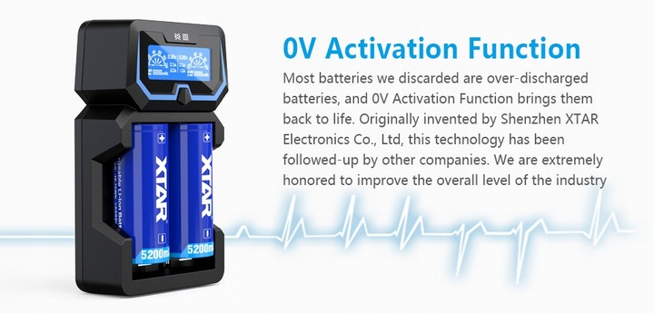 Ładowarka XTAR X2 NEW 18650/26650 Li-ION NI-MH 2A