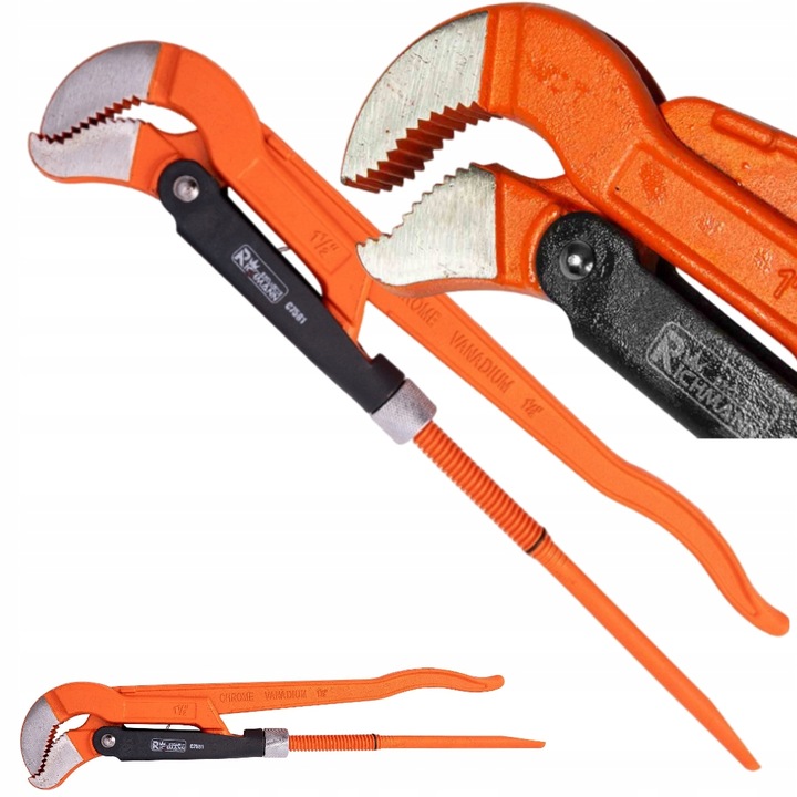 KLUCZ NASTAWNY CĘGI SZCZYPCE ŻABKA DO RUR 11/2'' RICHMANN C7581