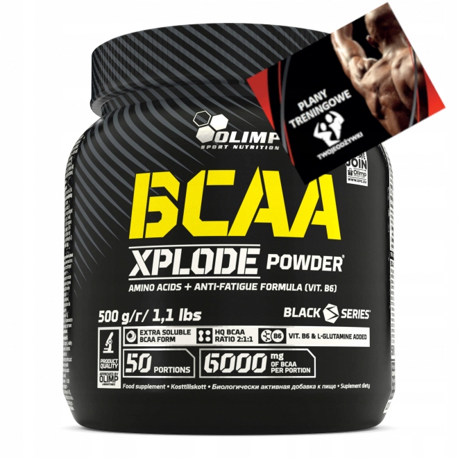 Olimp BCAA Xplode Powder 500g smak pomarańczowy