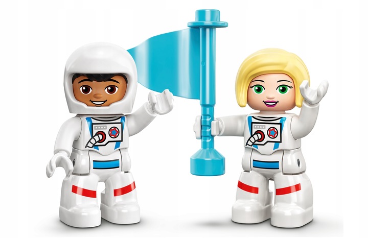 KLOCKI LEGO DUPLO LOT PROMEM RAKIETĄ W KOSMOS PREZENT DLA 2,3,4,5 LATKA