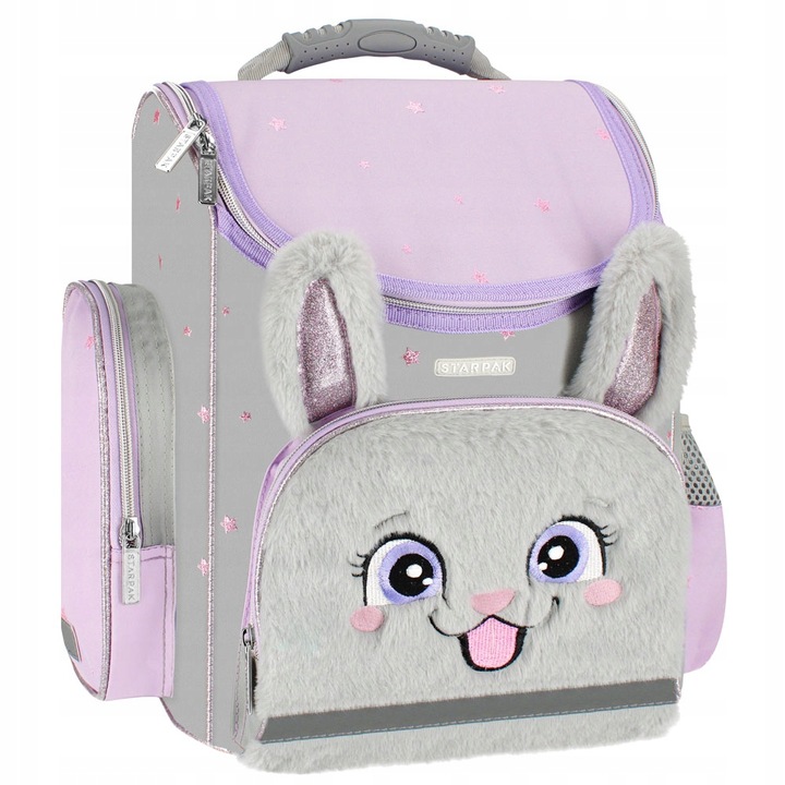 TORNISTER SZKOLNY KRÓLIK LILIOWY