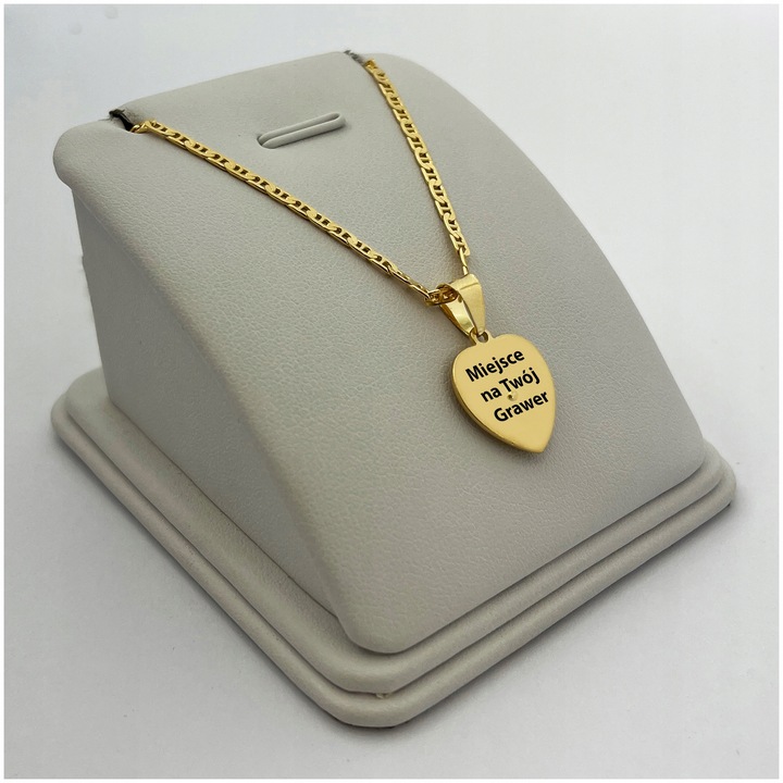 PREZENT NA KOMUNIĘ CHRZEST DLA DZIEWCZYNKI ZŁOTY ŁAŃCUSZEK Z MEDALIKIEM 925