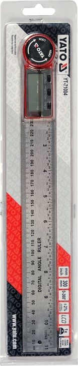 KĄTOMIERZ ELEKTRONICZNY CYFROWY YATO 300mm 360°