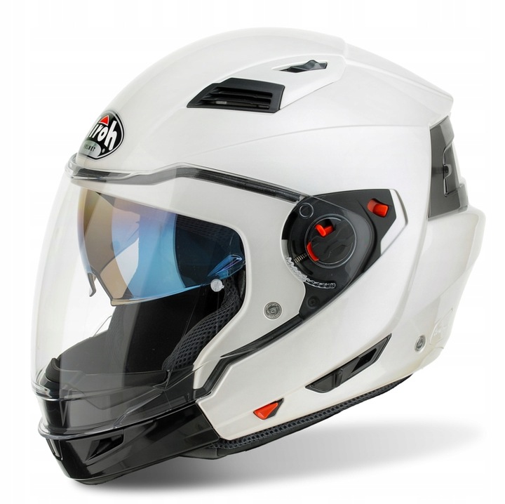 Kask Motocyklowy Z Wypinaną Szczęką Airoh Executive White Gloss Roz. XL