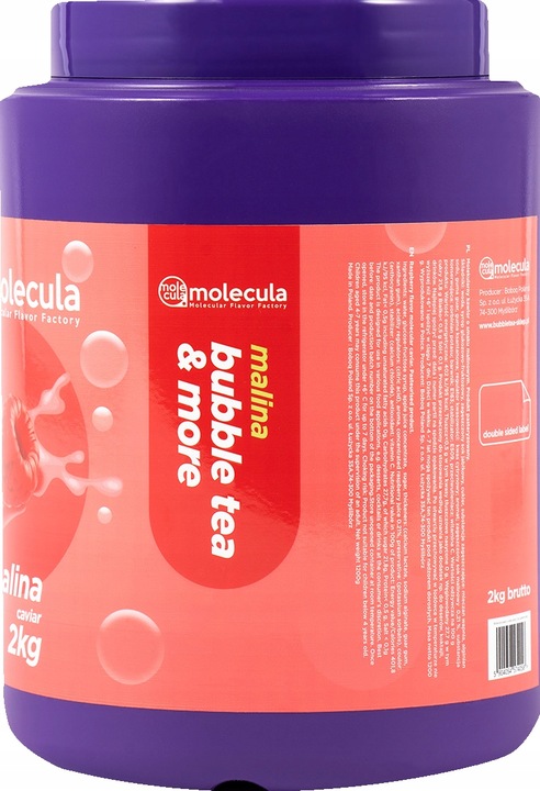 Kulki do Bubble Tea Molekularny Kawior 2 KG MALINA