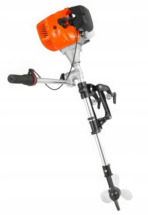 SILNIK ZABURTOWY SPALINOWY DO ŁÓDKI ŁODZI PONTONU MOCNY 5,2 KM + OLEJ