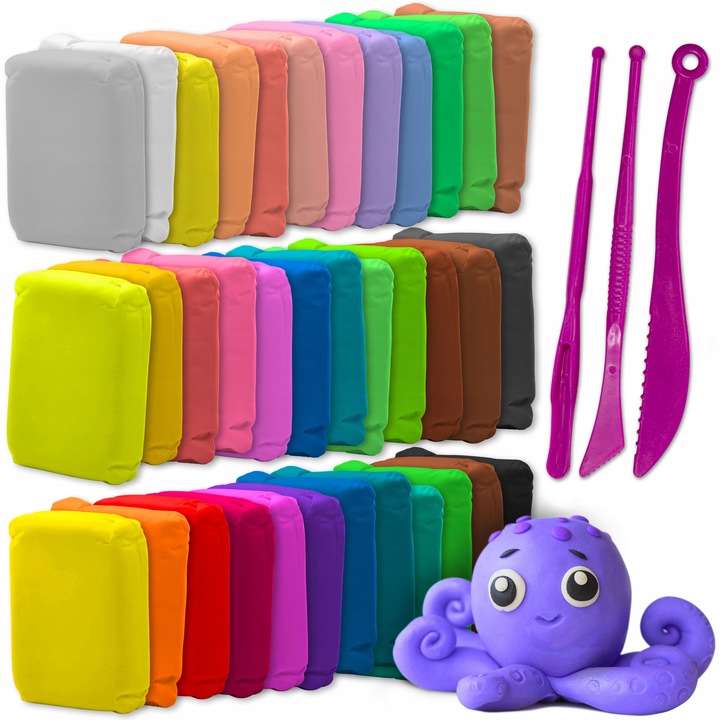 108 szt - Plastelina SENSO GLINA POLIMEROWA piankowa PIANKOLINA DLA DZIECI