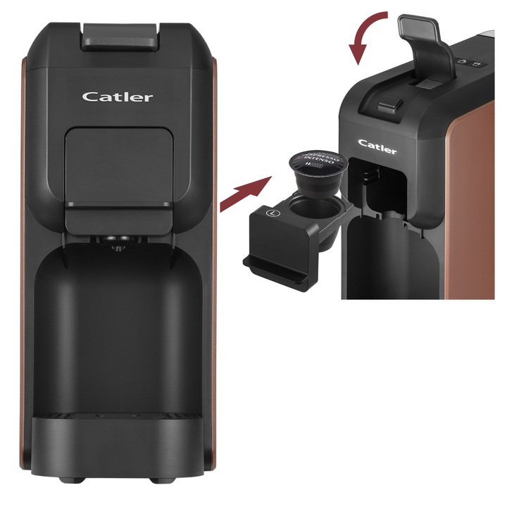 Ekspres do Kawy na Kapsułki Catler Porto ES 701 BH 3 Rodzaje Kapsułek 15Bar