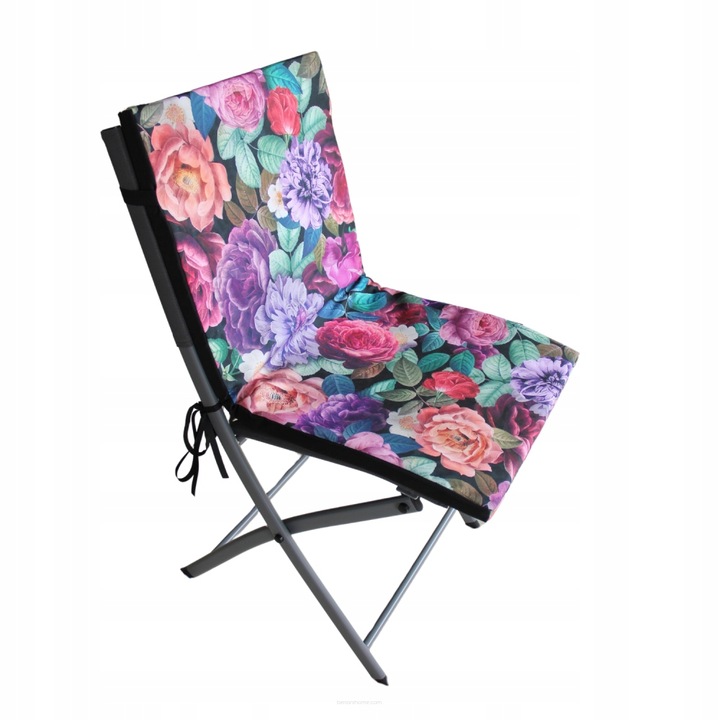 Poduszka wodoodporna na krzesło z oparciem TIP 80x40 cm z nadrukiem Enigma