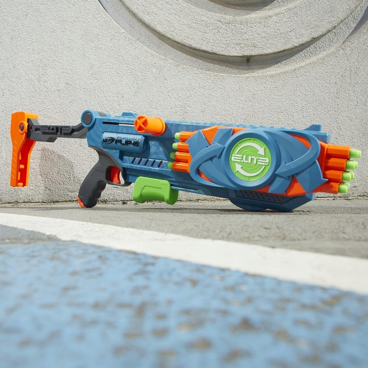 NERF Elite 2.0 Flipshots Flip-16 WYRZUTNIA shotgun strzelba 16 naboi HASBRO