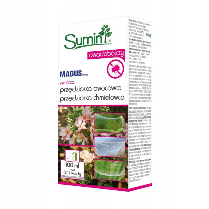MAGUS 200 SC 100 ML SUMIN ŚRODEK OWADOBÓJCZY PRZĘDZIOREK OWOCOWY CHMIELOWY