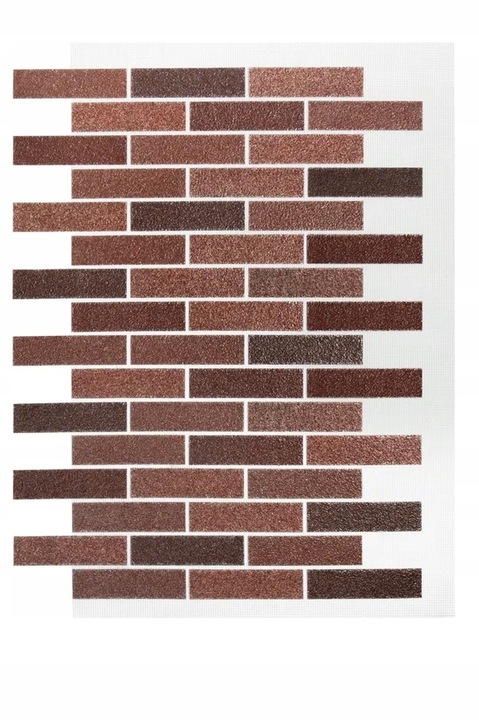 Próbki kolorystyczne cegieł AMK na siatce