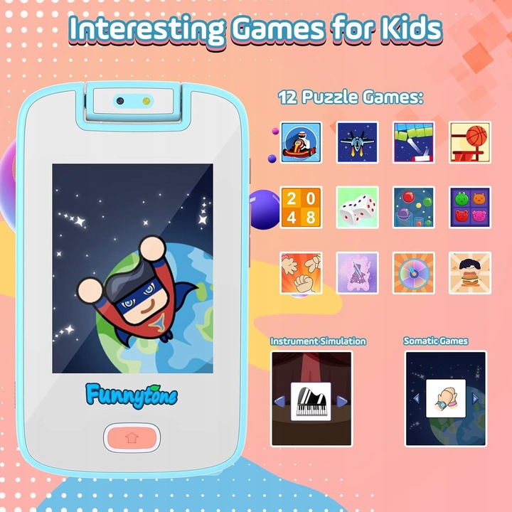 Smartfon Dla Dzieci z Kamerą i Grami - Nauka i Zabawa!