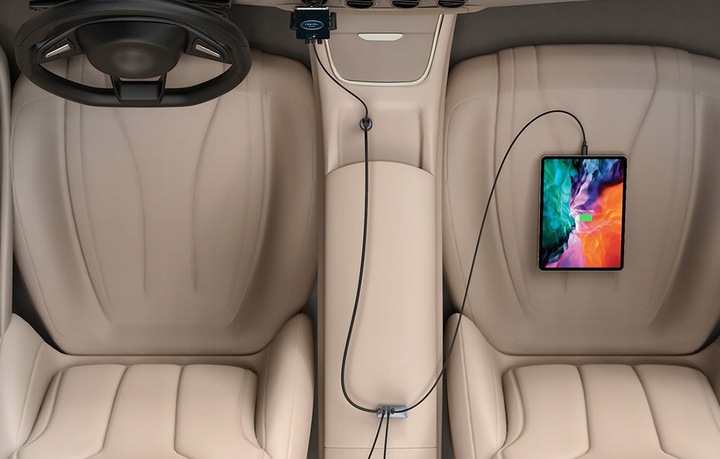 Ładowarka samochodowa Baseus Share Together 2x USB, 2x USB-C, 120W