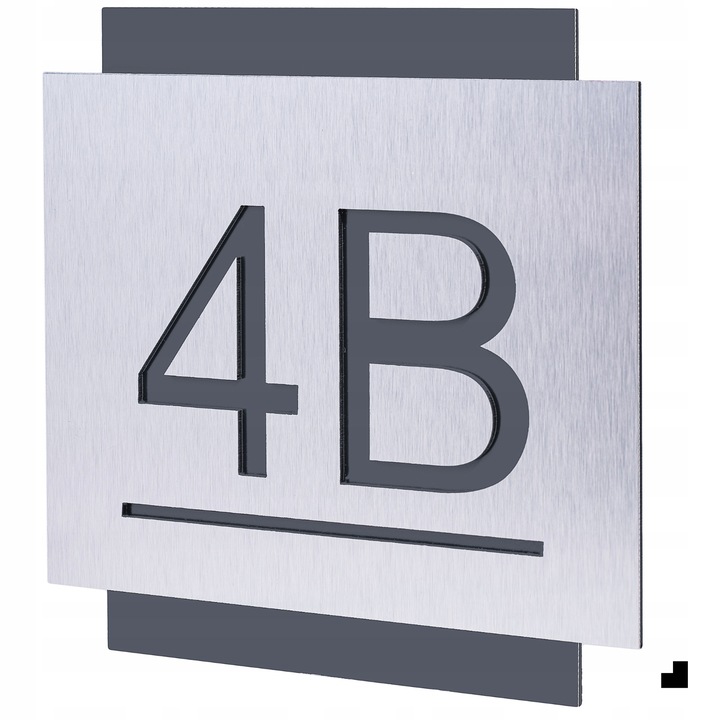 TABLICZKA ADRESOWA Z NUMEREM DOMU | NUMER NA DOM ALUMINIUM ULICA| 25x25cm