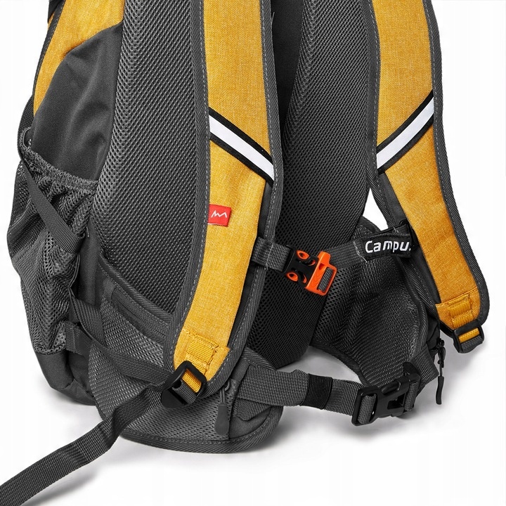 WYGODNY WENTYLOWANY PLECAK MIEJSKI CAMPUS MULLACO | POJEMNOŚĆ 30L | ŻÓŁTY