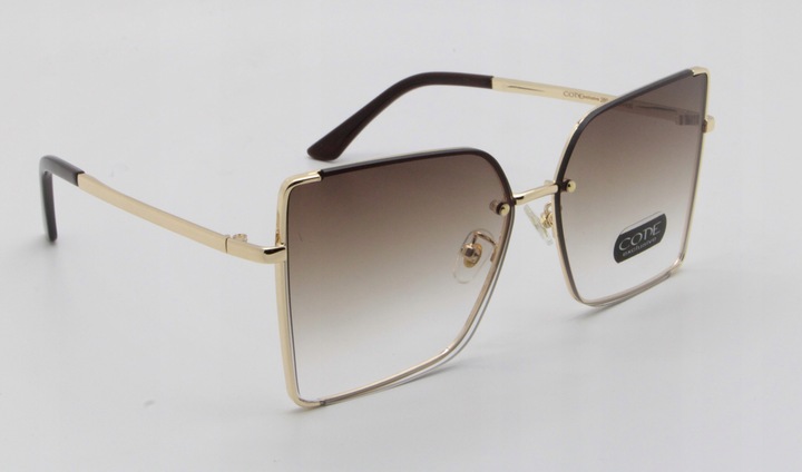 OKULARY PRZECIWSŁONECZNE DAMSKIE DUŻE Z FILTREM UV400 Code Exclusive