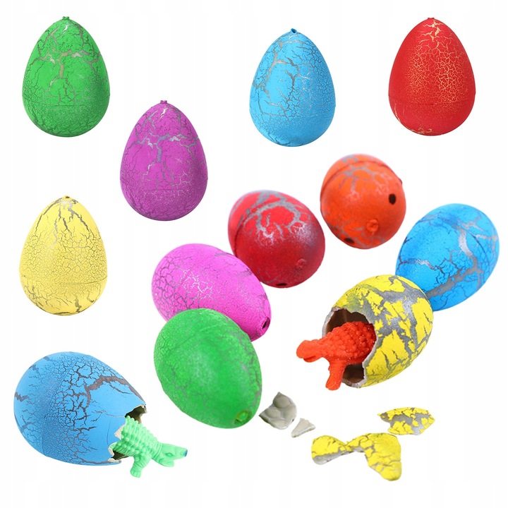 48x MAGICZNE JAJKO WYKLUWAJĄCY SIĘ DINOZAUR NIESPODZIANKA ROSNĄCY W WODZIE