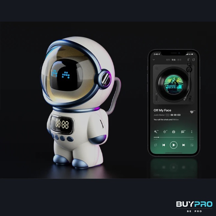 GŁOŚNIK Bluetooth z RADIEM DLA DZIECI bezprzewodowy LAMPKA NOCNA na PREZENT
