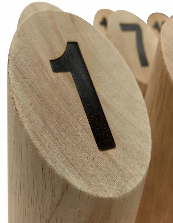 KUBB Towarzyska Gra Skandynawskie KRĘGLE z drewna szwedzka zabawa ZBIJAK 3+