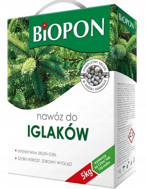 BIOPON Nawóz do Iglaków 5kg NPK i mikroskładniki
