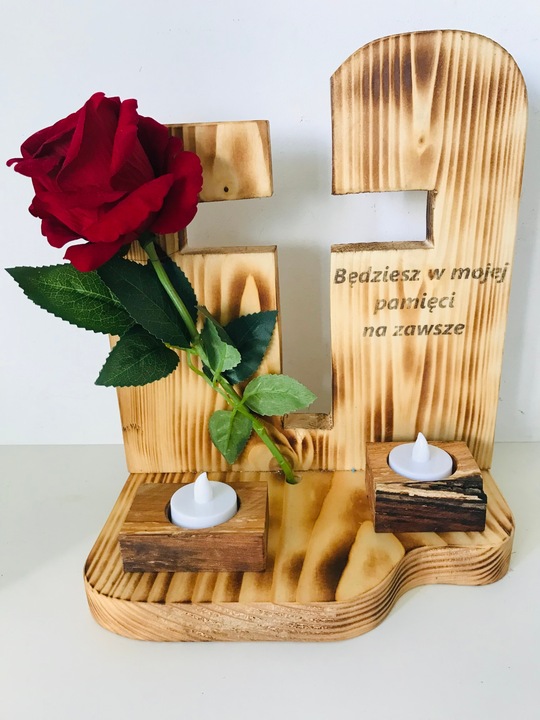 STROIKI na GRÓB STROIK na CMENTARZ KRZYŻ w drewnie