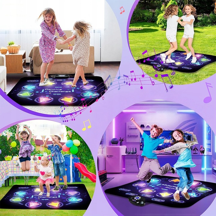 MATA DO TAŃCZENIA MUZYCZNA DLA DZIECI FUNKCJA BLUETOOTH ANTYPOŚLIZGOWY