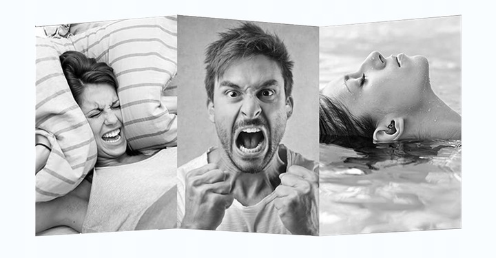 ZATYCZKI STOPERY DO USZU DO SPANIA -40DB BLUEDIO + ETUI