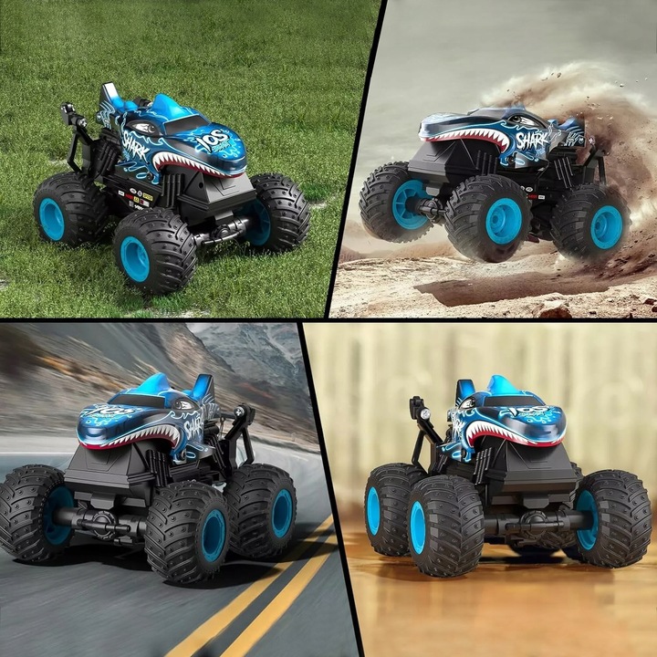 SAMOCHÓD ZDALNIE STEROWANY CRAWLER MONSTER TRUCK REKIN RC 4X4 360° LED