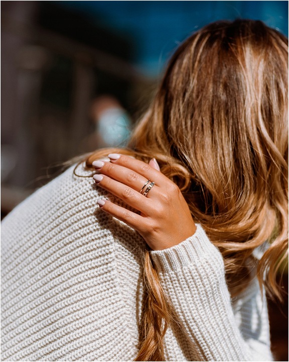 Pierścionek damski REGULOWANY PANCERKA szeroki