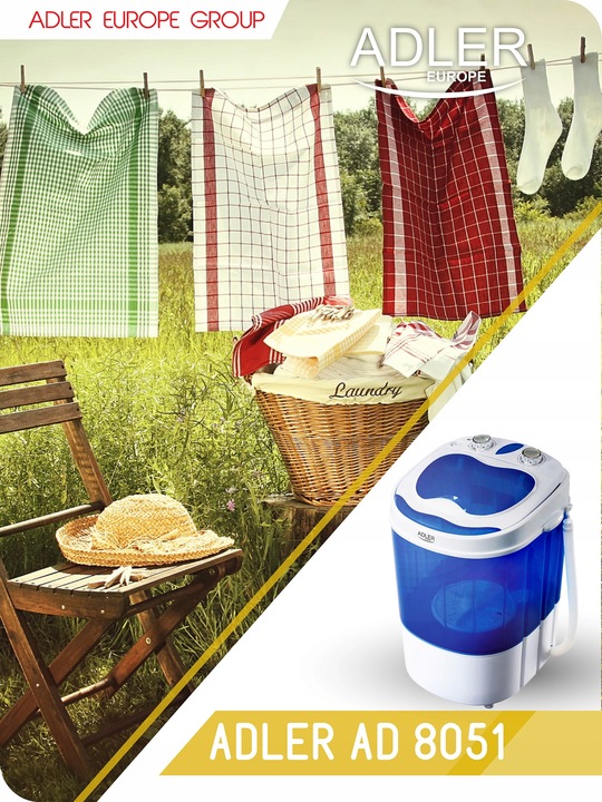 PRALKA WIRÓWKA TURYSTYCZNA DOMOWA WSAD 3kg