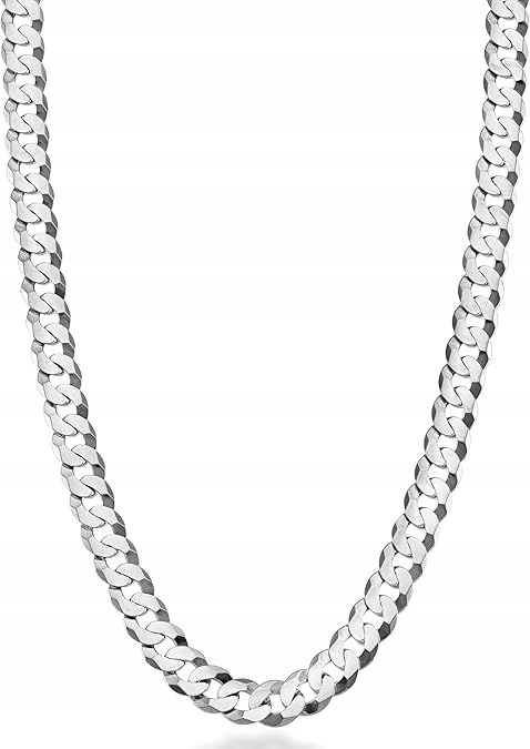 SZEROKI MĘSKI ŁAŃCUSZEK Pancerka NASZYJNIK SREBRO PRÓBA 925 ORYGINALNY