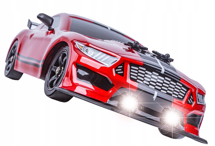 Auto Drift DUZY Samochód ZDALNIE STEROWANY na PILOTA 2.4Gz RC LED DYM 4x4