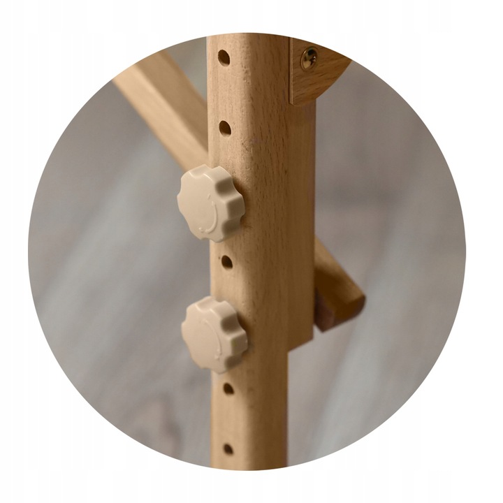 Stół Łóżko Masażu Składany Przenośny Drewniany 3- Segmentowy Leżanka