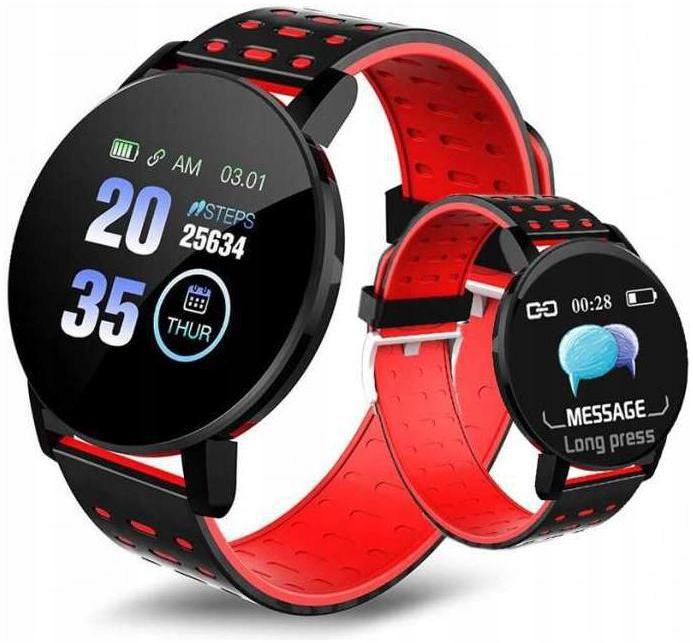 SMARTWATCH KROKOMIERZ ZEGAREK KROKI PULS TĘTNO SMS