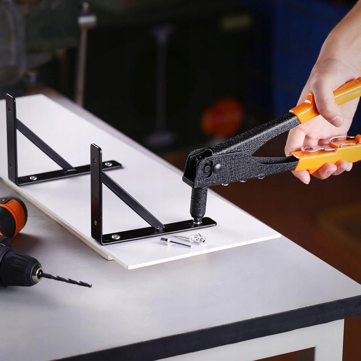 Zestaw Nitownica z Nitami Zrywalnymi 4 KOŃCÓWKI +40szt NITÓW