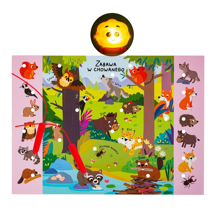 Smily Quiz elektroniczny WSZYSTKO O ZWIERZĘTACH SP98277 dla dzieci 3+