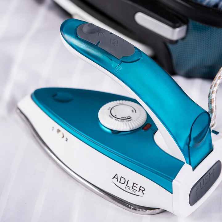 MAŁE ŻELAZKO TURYSTYCZNE Z FUNKCJĄ PARY 1700W SKŁADANE CERAMICZNE PODRÓŻNE