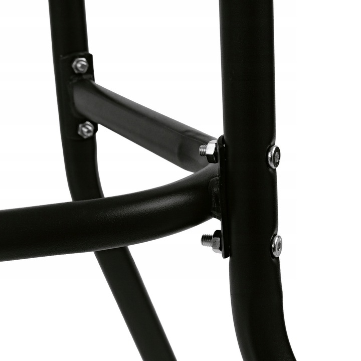 Stolik Metalowy Półokrągły ze Szklanym Blatem Hartowanym do Balkonu Taras