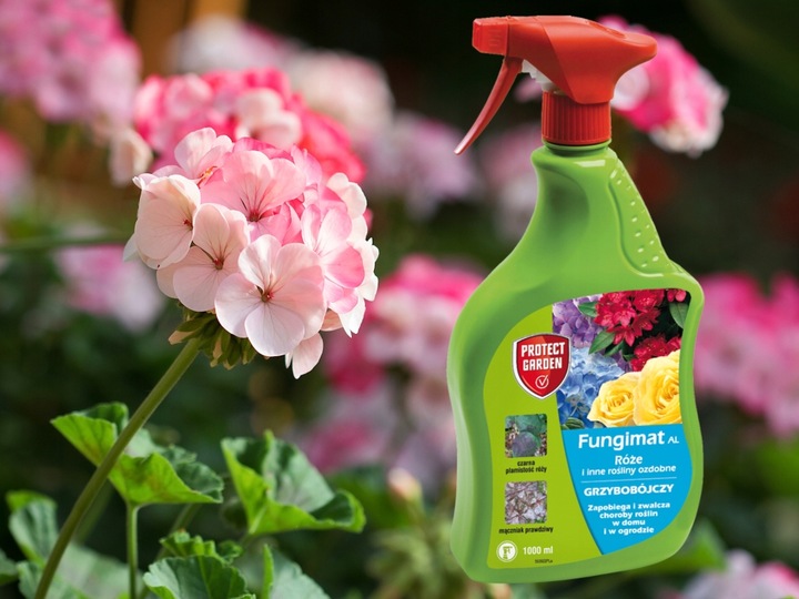 FUNGIMAT AL ŚRODEK GRZYBOBÓJCZY DO RÓŻ I ROŚLIN OZDOBNYCH 1L PROTECT GARDEN