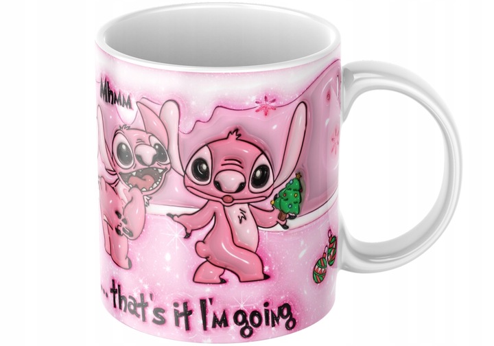 Świąteczny Kubek 3D Disney, Stitch - Idealny Na Prezent - Urodziny - NOWOŚĆ
